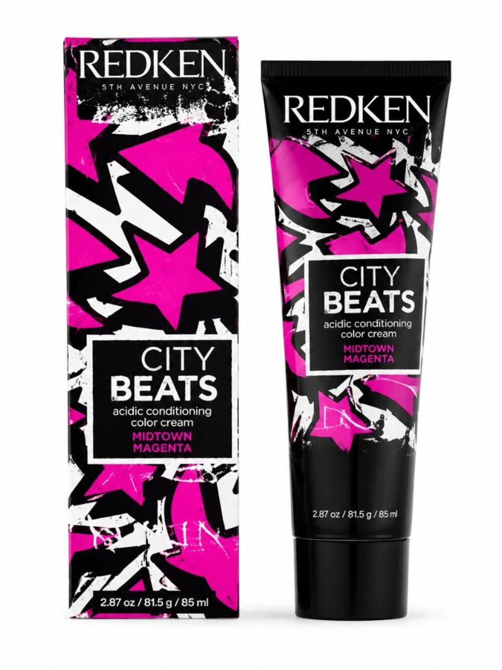 Redken City Beats Midtown Magenta Hair Color 2.87 oz Bundle of 2 New